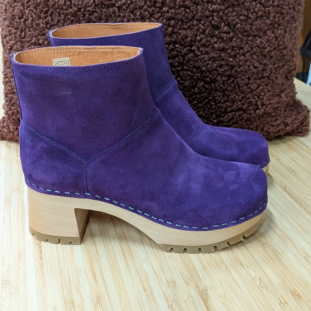 Swedish Hasbeens Viola Clog Boots. New - Picture 3 of 13